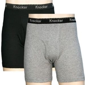 Knocker 2 Sets of 2 100% Cotton Boxer Briefs  X-Large